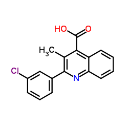 2-(3-氯苯基)-3-甲基-4-喹啉羧酸