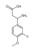 3-氨基-3-(3-氟-4-甲氧基苯基)-丙酸