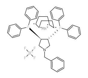 (+)-1-苄基-[(3R,4R)-双(二苯基膦)]吡咯烷(1,5-环辛二烯)四氟硼酸铑(I)