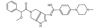 4-(4-甲基-1-哌嗪基)-N-[1,4,5,6-四氢-5-(2-甲氧基-2-苯基乙酰基)吡咯并[3,4-c]吡唑-3-基]苯甲酰胺