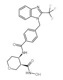 (3r,4r)-四氢-n-羟基-4-[[4-[[2-(三氟甲基)-1H-苯并咪唑-1-基]甲基]苯甲酰基]氨基]-2H-吡喃-3-羧酰胺