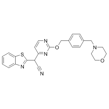 (1,3-苯并噻唑-2-基)[2-[4-[(吗啉-4-基)甲基]苄氧基]嘧啶-4-基]乙腈