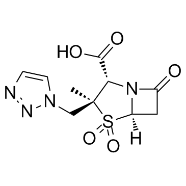 (2S,3S,5R)-3-((1H-1,2,3-三唑-1-基)甲基)-3-甲基-7-氧代-4-硫杂-1-氮杂双环[3.2.0]庚烷-2-羧酸 4,4-二氧化物
