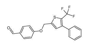 4-((4-苯基-5-三氟甲基-2-噻吩)甲氧基)苯甲醛 (569685-43-4)