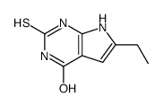 6-乙基-2-疏基-7h-吡咯并[2,3-d]嘧啶-4-醇
