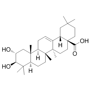 山楂酸;马斯里酸;2α-羟基齐墩果酸 97.0%