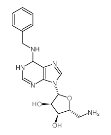 (2R,3S,4R,5R)-2-(Aminomethyl)-5-(6-(benzylamino)-1H-purin-9(6H)-yl)tetrahydrofuran-3,4-diol
