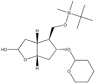 (3AR,4S,5R,6AS)-4-((叔丁基二甲基硅氧基)甲基)-5-(四氢-2H-吡喃-2-基氧基)六氢-2H-环戊二烯并[B]呋喃-2-醇