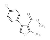 3-(4-氯苯基)-5-甲基-4-异噁唑羧酸甲酯 (68870-58-6)