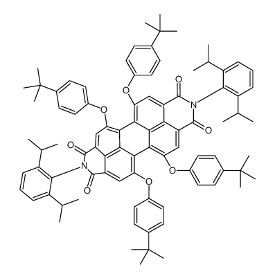 1,6,7,12-四(4-叔丁苯氧基)-N,N'-二(2,6-二异丙基苯基)-3,4,9,10-苝二酰亚胺