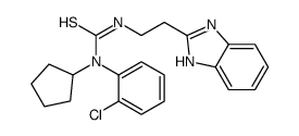 (9CI)-N-[2-(1H-苯并咪唑-2-基)乙基]-N-(2-氯苯基)-N-环戊基-硫脲