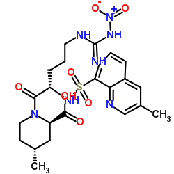(2R,4R)-1-[(2S)-5-[[亚硝胺甲基]氨基]-2-[[(3-甲基-8-喹啉基)酰磺基]氨基]-1-氧代戊基]-4-甲基-2-哌啶甲酸