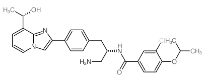 N-((S)-1-Amino-3-(4-(8-((S)-1-hydroxyethyl)imidazo[1,2-a]pyridin-2-yl)phenyl)propan-2-yl)-3-chloro-4-isopropoxybenzamide