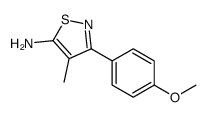 3-(4-甲氧基苯基)-4-甲基-5-异噻唑胺 (1050392-29-4)