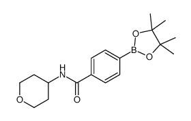 N-(四氢-2H-吡喃-4-基)-4-(4,4,5,5-四甲基-1,3,2-二噁硼烷-2-基)苯甲酰胺