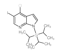 4-氯-5-碘-1-三异丙基甲硅烷基-1H-吡咯并[2,3-b]吡啶 (1015609-83-2)