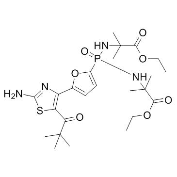 N,N'-[[5-[2-氨基-5-(2,2-二甲基-1-氧代丙基)-4-噻唑基]-2-呋喃基]膦酰]双[2-甲基丙氨酸]二乙酯