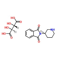 2-(3R)-3-哌啶-1H-异吲哚-1,3(2H)-二酮 D-(-)-酒石酸盐