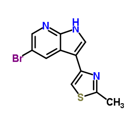 5-溴-3-(2-甲基-4-噻唑)-1H-吡咯并[2,3-B]吡啶