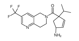 ((1S,4S)-4-氨基-1-异丙基-2-环戊烯)(3-(三氟甲基)-7,8-二氢-1,6-萘啶-6(5H)-基)甲酮 (851916-40-0)