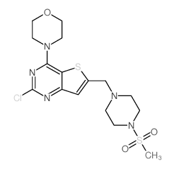 2-氯-6-(4-甲烷磺酰基-哌嗪-1-甲基)-4-吗啉-4-基-噻吩并[3,2-D]嘧啶