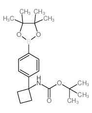 1-(4-(4,4,5,5-四甲基-1,3,2-二氧硼戊环-2-基)苯基)环丁基氨基甲酸叔丁酯