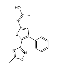 N-[5-(5-甲基-[1,2,4]噁二唑-3-基)-4-苯基-噻唑-2-基]乙酰胺