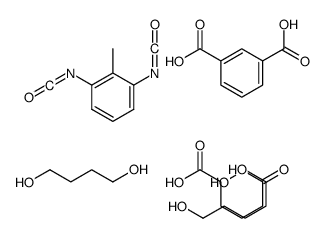 1,3-苯二羧酸与1,4-丁二醇、1,3-二异氰酸根合甲苯己二酸和1,6-己二醇的聚合物