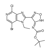 4-(7-溴-4-氯-1-乙基-1H-咪唑并[4,5-c]吡啶-2-基)-1,2,5-噁二唑-3-基氨基甲酸叔丁酯