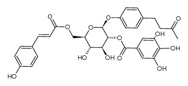 4'-羟基苯基-2-丁酮-4'-O-B-D-(2-O-没食子酰-6''-O-对羟基桂皮酰)葡萄糖苷