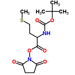 N-(叔丁氧羰基)-L-蛋氨酸N-琥珀酰亚胺酯 (3845-64-5)