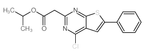 2-(4-氯-6-苯基噻吩并[2,3-d]嘧啶-2-基)乙酸异丙酯