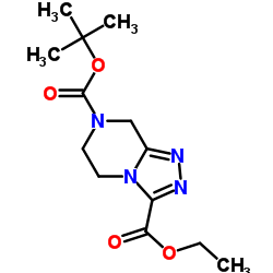 7-Boc-5,6,7,8-四氢-1,2,4-三唑并[4,5-a]吡嗪-3-甲酸乙酯 (1215852-11-1)