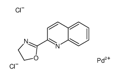 二氯[2-(4,5-二氢-2-噁唑基)喹啉]钯(II) (1150097-98-5)