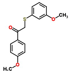 4-甲氧基-A-[(3-甲氧基苯基)硫]苯乙酮 (63675-73-0)