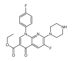 6-氟-1-(4-氟苯基)-4-氧代-7-(哌嗪-1-基)-1,4-二氢-1,8-萘啶-3-羧酸乙酯