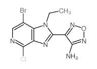 4-(7-溴-4-氯-1-乙基-1H-咪唑并[4,5-c]吡啶-2-基)-1,2,5-噁二唑-3-胺