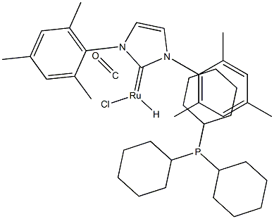 氯化[1,3-双(2,4,6-三甲基苯基)-2-咪唑烷亚基](一氧化碳)(氢)(三环己基膦)钌 (330197-31-4)