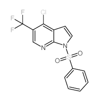 4-氯-1-(苯基磺酰基)-5-(三氟甲基)-1H-吡咯并[2,3-b]吡啶