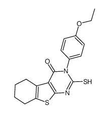 3-(4-乙氧基苯基)-2-疏基-5,6,7,8-四氢-3h-苯并[4,5]噻吩并[2,3-d]嘧啶-4-酮
