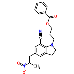 1-[3-(苯甲酸基)丙基]-2,3-二氢-5-(2-硝基丙基)-1H-吲哚-7-甲腈