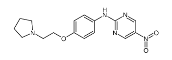 5-硝基-N-(4-(2-(吡咯烷-1-基)乙氧基)苯基)嘧啶-2-胺