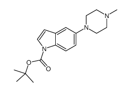 1-Boc-5-(4-甲基-1-哌嗪)-1H-吲哚