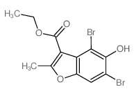 4,6-二溴-5-羟基-2-甲基苯并呋喃-3-羧酸乙酯