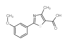 2-(3-甲氧基苯基)-4-甲基-1,3-噻唑-5-羧酸