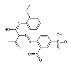 4-[[1-[[(2-甲氧基苯基)氨基]羰基]-2-氧代丙基]偶氮]-3-硝基苯磺酸