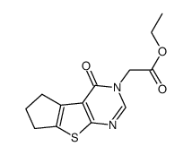 (4-氧代-6,7-二氢-环戊二烯并[4,5]噻吩并[2,3-d]嘧啶-3-基)乙酸乙酯