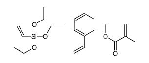 2-甲基-2-丙烯酸甲酯与乙烯基苯和乙烯基三乙氧基硅烷的聚合物