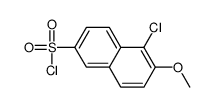 5-氯-6-甲氧基萘-2-磺酰氯 (186550-37-8)