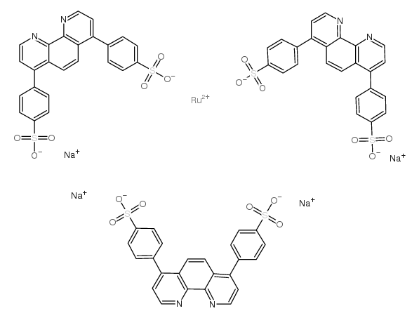 三（4,7-二苯基-1，10-菲绕啉酯)氯化钠钌 (301206-84-8)